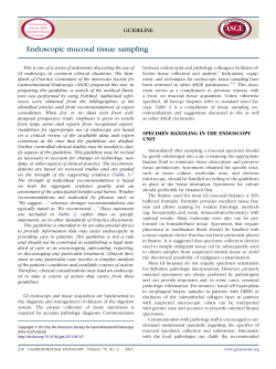 Endoscopic mucosal tissue sampling