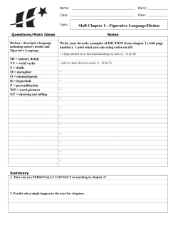 SloB Chapter 1&mdash;Figurative Language/Diction