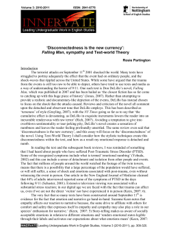 Falling Man, sympathy and Text-world Theory