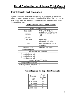 Hand Evaluation and Loser Trick Count