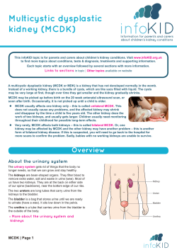 Multicystic dysplastic kidney (MCDK)