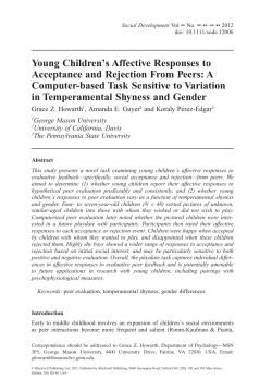 Howarth Guyer Perez-Edgar 2012 Social Development