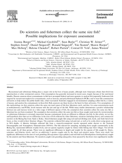 Do scientists and fishermen collect the same size fish? Possible