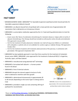 ABRAXANE Fact Sheet