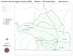 Major Reservoirs - Colorado`s Decision Support Systems