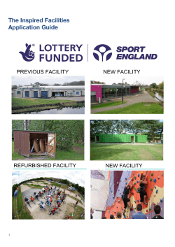 An easier way to apply for facilities funding