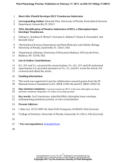 Identification of Putative Substrates of SEC2, a