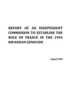 report of an independent commission to establish the role of france