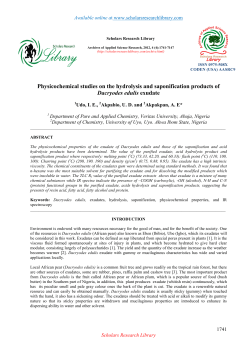 Physicochemical studies on the hydrolysis and saponification