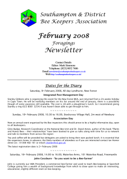 Newsletter - Southampton Beekeepers