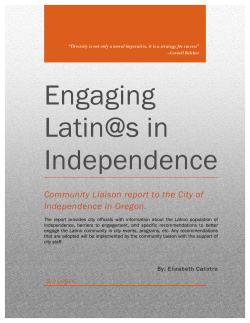 Engaging Latinos in Independence