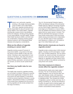 Smoking - Kentucky Cancer Program