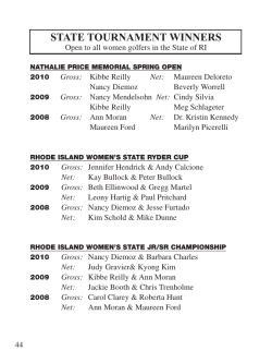 state tournament winners - Ocean State Women`s Golf Association