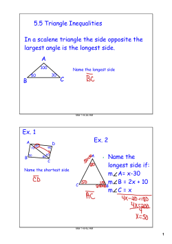 In a scalene triangle the side opposite the largest angle is the