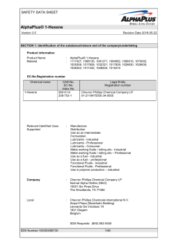 AlphaPlus&reg; 1-Hexene - Chevron Phillips Chemical