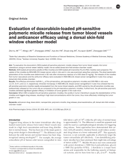 Evaluation of doxorubicin-loaded pH-sensitive polymeric