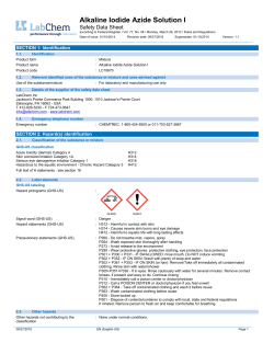 Alkaline Iodide Azide Solution I