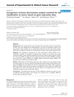 Comparison of linear discriminant analysis methods for the
