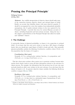 Proving the Principal Principle