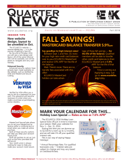 Fall 2016 - Employees Credit Union