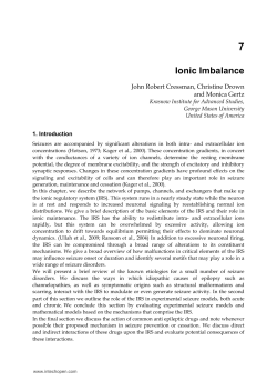 Ionic Imbalance - George Mason University