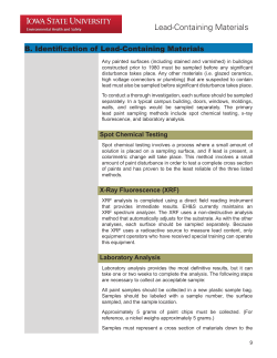 Lead-Containing Materials