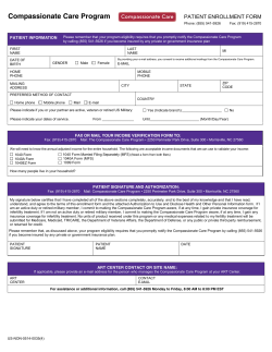 Compassionate Care Program