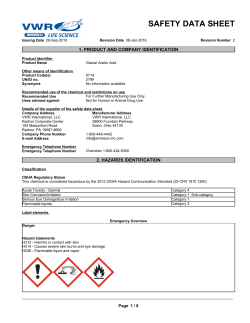 safety data sheet