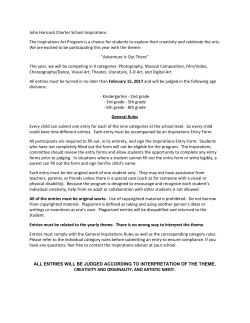 John Hancock Charter School Inspirations The Inspirations Art