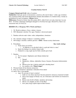 Lecture Outline 2.1, T Sept. 6