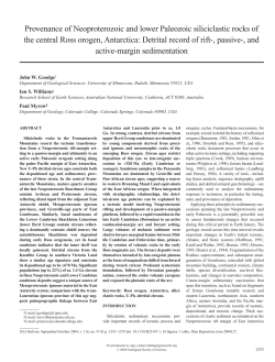 Provenance of Neoproterozoic and lower Paleozoic siliciclastic