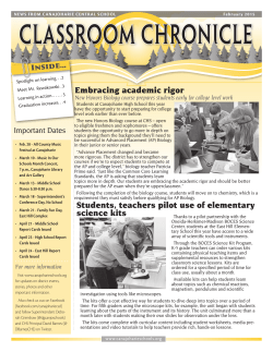 February 2015 - Canajoharie school