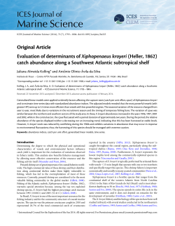 Evaluation of determinants of Xiphopenaeus kroyeri (Heller, 1862