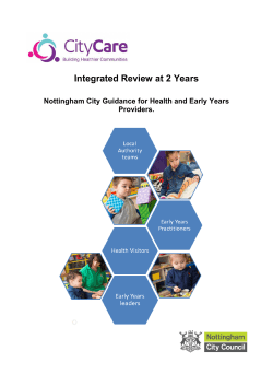 Integrated review Guidance