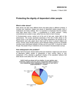 Protecting the dignity of dependent older people