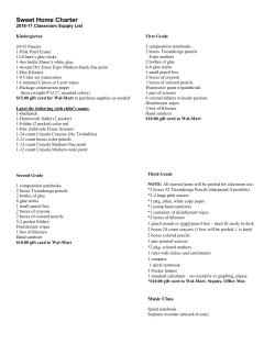 Sw Hm Classroom Supply Lists 2016