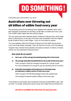 8 billion of food waste RELEASE