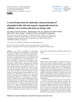 A novel framework for molecular characterization of atmospherically