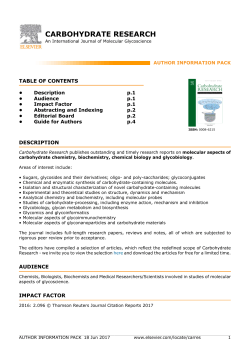 carbohydrate research