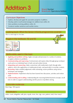 Addition 3 - Planet Maths