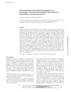 Shear-dependent Eosinophil Transmigration on Interleukin 4