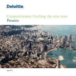 Competitiveness: Catching the next wave Panama