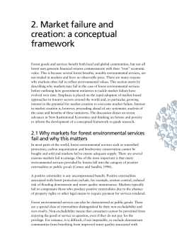 2. Market failure and creation: a conceptual framework
