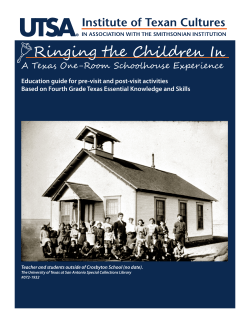 Ringing the Children In - Institute of Texan Cultures