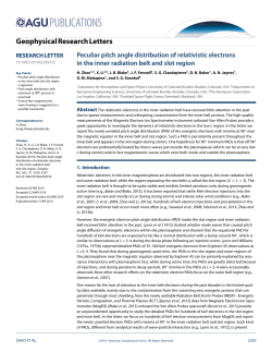 Peculiar pitch angle distribution of relativistic electrons in the inner