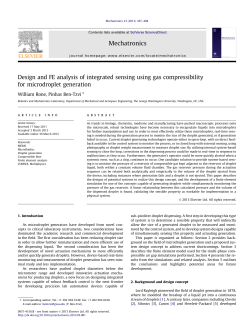 Design and FE analysis of integrated sensing using gas