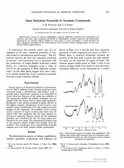 Inner Ionization Potentials of Aromatic Compounds