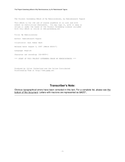 The Project Gutenberg eBook of My