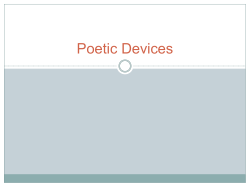 Poetic Devices