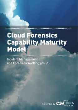 - Cloud Security Alliance